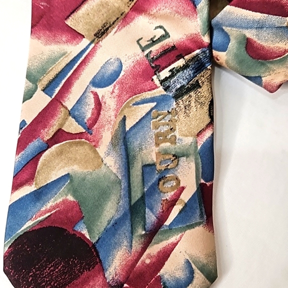 Gianni Versace vintage abstract silk tie - Picture 3 of 7